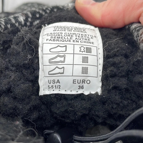 PAJAR Tall Winter Regatta Boots Fair Isle Fleece Lined Size 5.5 EU 36 - Picture 14 of 15